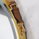 Wisfor Frame Round Mirror,Round Bathroom Mirror with Light,Wall Mounted Lighted Vanity Mirror, Anti-Fog & Dimmable Touch Switch