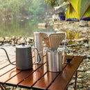 Stainless Steel Coffee Filter Paper Rack Portable Folding Coffee Dripper Tea Holder Storage Bag Camping Equipment