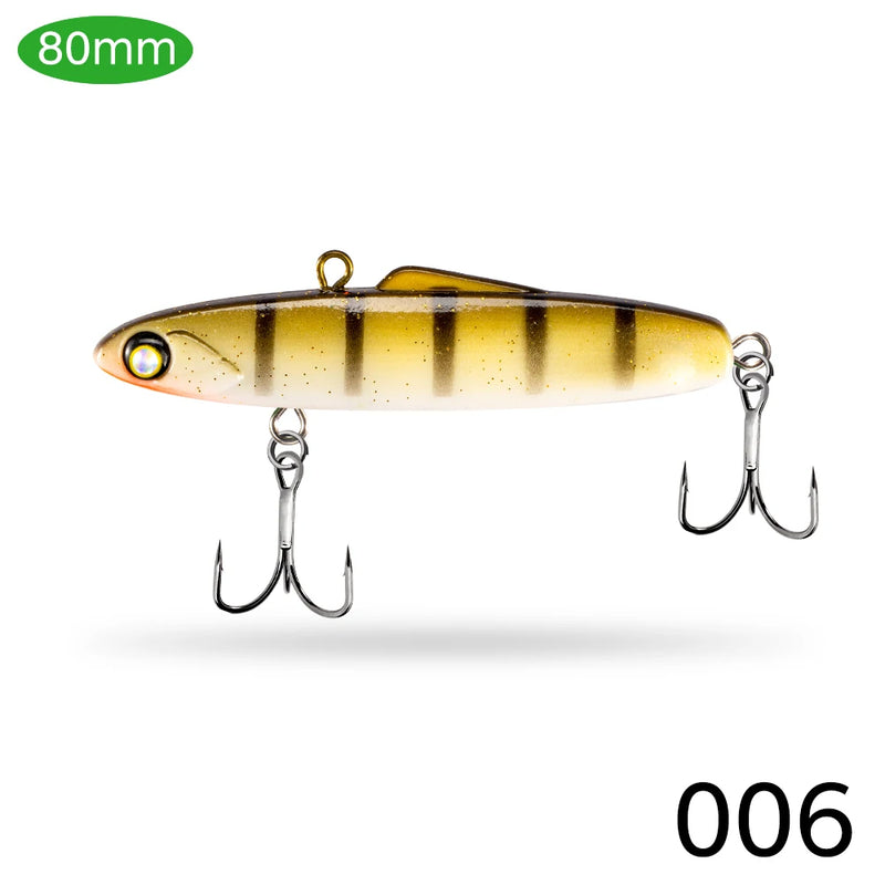 D1 VIB Lures For Winter Fishing 80mm/25g 90mm/30g Silicone Bait Artificial Wobblers Balancer For Pike Bass DT6011 Fishing Tackle
