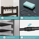 Expandable Microwave Shelf, Microwave Oven Rack Stand Holder Kitchen Corner Shelf Desktop Printer Shelf Rack, Bakers Rack