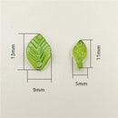 100Pcs Acrylic Green Leaf Pendant Fashion DIY Handmade Accessories Beads Ornament Materials Earring Jewelry Making