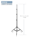 Heavy Duty Metal Aluminum Alloy Light Stand Tripod for Photo Studio Softbox Video Flash Reflector Lighting Background Stand