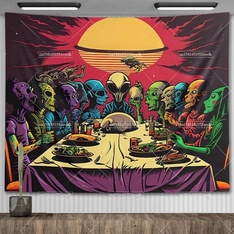 The Last Supper Tapestry Jesus Wall Hanging Christmas Christ Easter Oil Paintings Bedroom Decoration Aesthetic Art Posters