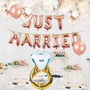 Laventy Just Married Balloons Just Married Banner Bridal Shower Party Balloons Bridal Shower Party Decoration