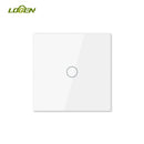 Logen Double-touch Switch 1/2/3Gang 2 Way Stair Switch EU Standard Need't Neutral Wire Glass Panel Wall Switch Stair Switch