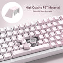 Side Printed RGB Backlit Keycaps Sakura Pink Double Shot PBT Keycaps Cherry Profil für Cherry MX Switches Mechanische Tastatur