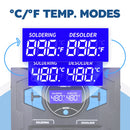 WEP 948D-III Desoldering Soldering Station 2-in-1 ESD Safe Soldering Iron 110W Fast-Heating Desoldering Suction Tin Gun 2024