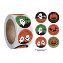 500Pcs Halloween Stickers Funny Pumpkin Emote Ghost Paper Stickers for Gift Packing Bag Sealing Labels Halloween Decoration 2024