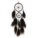 Feather Pendant Decoration Ornament Car Pendant Feather Wind Chimes Decor DIY Handmade Dream Catcher Material Kit