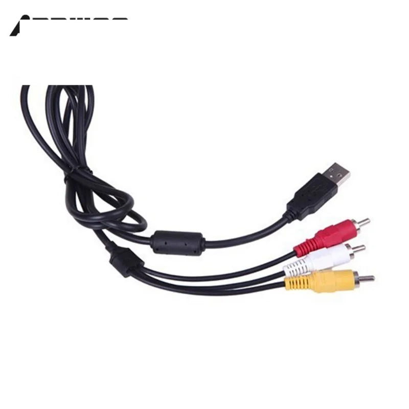 1.5M USB To RCA Cable USB 2.0 Male To 3 RCA Male Coverter Stereo Audio Video Cable Television Adapter Wire AV A/V TV Adapter