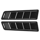 New 2Pcs Universal Hood Air Intake Panel Trim Bonnet Louver Cooling Vent Cover Car Exterior Decoration Air Intake Panel Cover