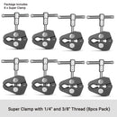 SmallRig Super Clamp with 1/4 and 3/8 Thread 2pcs Pack For 15mm-44mm Rods Cameras Lights Umbrellas Hhooks Shelves Camera Clamp