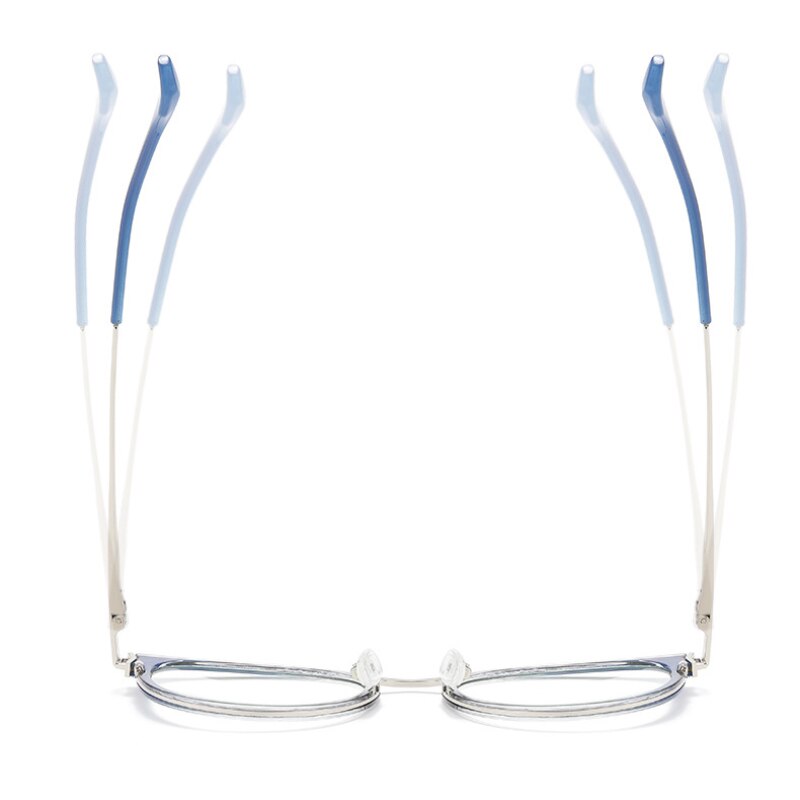 Woman Optical Eyeglasses Metal Legs and Acetate Rim Spectacles for Women Prescription Eyewear Glasses Frame Cat-Eye Style