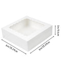 Multi pcs Cookie Boxes with Window White Treat Boxes Pie Boxes Pastry Boxes for Donuts, Chocolate Strawberries Birthday Party