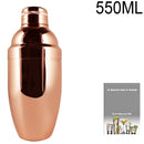 Boston Cocktail Shaker Mixer Kit Bar Bartender 750/600ml 550ML Stainless Steel Glass Shakers Spoon Pourer Straw Ice Tong Tools