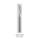 Retro Scrub 304 Stainless Steel Flatware Kitchen Cutlery Set Steak Knife Fork Spoon Set Dessert Fork Vintage restaurant Cutlery