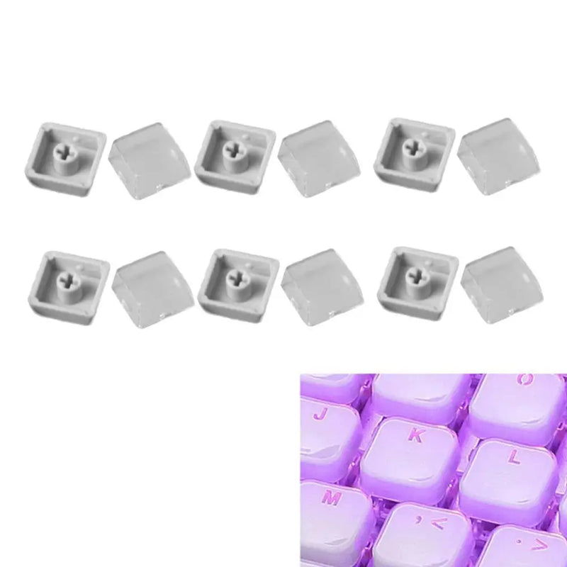 1/10/pcs Transparent Keycaps Double-layer Keycaps Removable Paper Clips Custom MX Switch Relegendable Keycap Shell Protection