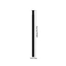 Livingandhome Height Metal Table Legs Furniture Accessories Anti-slip Black Iron Table Leg Round Metal Table Legs