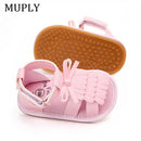 2023 New Arrival Baby Sandals Summer PU Leather Tassel With Bow Baby Girl Sandals Rubber Bottom High Quality Toddler Moccasins