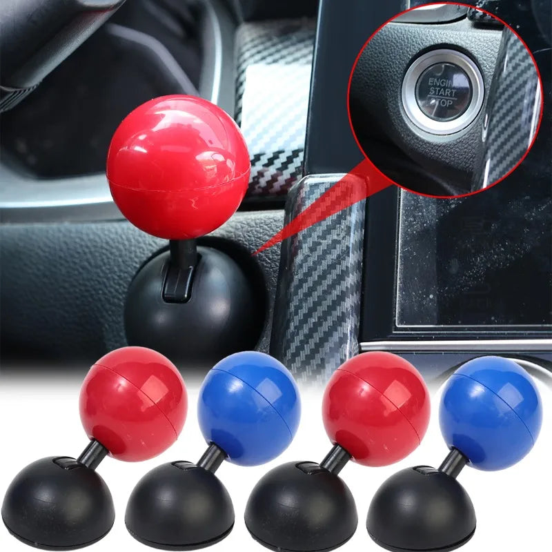 1/2Pcs Car Push Start Plastic Button For Automotive Engine Starter/Stop Button Joystick Cars Interior Decorative Accessories