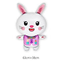 Easter Outdoor Party Games for Family Bunny Potato Sack Race Jumping Bags Kids Easter Egg Spoon Race Eggs Hunt Games Party Favor