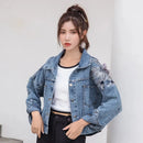 2026 Spring New Loose Heavy Embroidered Denim Jacket Women's Trendy Wild Thin Ins Harajuku Tops Femme Jeans Coat Autumn Girl 101