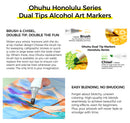 The Pigment Atelier | Ohuhu Honolulu Alcohol Marker Set, Refillable Dual-Tip (24–320 Colors)