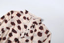 Nibber Music Festival Silk Scarf Strap Patchwork Dress Women Sexy Single-Breasted Full Sleeve Polka Dot Print Hottie Bodycon