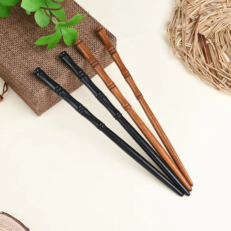 New Chinese Style Retro Simple Wooden Hairpin Simple High Quality Hair Sticks Antique Hanfu Cheongsam Headdress Hair Accessories