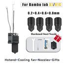 For Bambu P1P/X1C  Hotend Kit Hardened Steel Nozzle for Bambulab P1s Upgrade Hotend With Fan Complete for Bambu Lab X1 Carbon