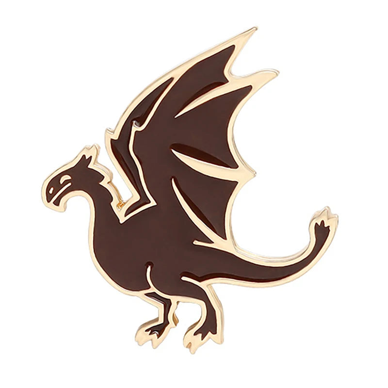 Triceratops Tyrannosaurus Rex Giraffe Stegosaurus Brontosaurus Brooch Badge Dinosaur Lapel Pins Dinosaur Brooch Pterosaur