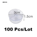 100 Pcs Car Sunshade Suction Cup Wedding Car Balloon Decor Transparent Glass Plastic Sucker Hooks Car Decoration Accessories
