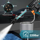 YOFIDRA 220Bar Brushless Electric High Pressure Car Washer Gun 3 Gear Water Spray Gun Household Garden Tools For Makita Battery