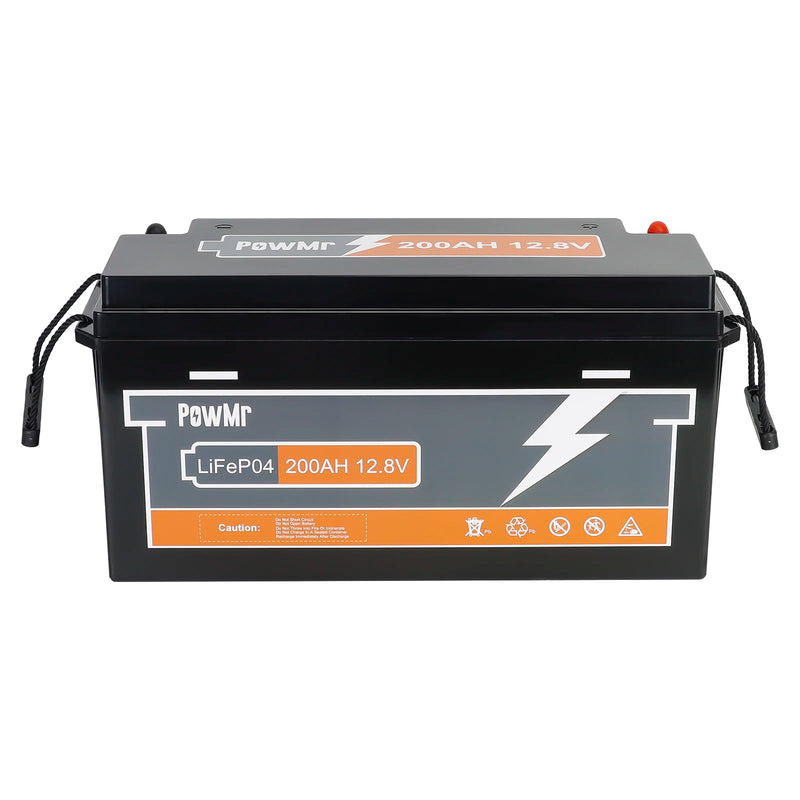 PowMr 12V 24V LiFePo4 Battery Lithium Batteries 100AH 150AH 200AH 300AH 12.8V 25.6V USA European Warehouse