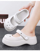STRONGSHEN Women Summer Platform Clogs Sandal Outdoor Non-slip EVA Mary Jane Hole Shoes Beach Slippers Women's Sandalias Muje