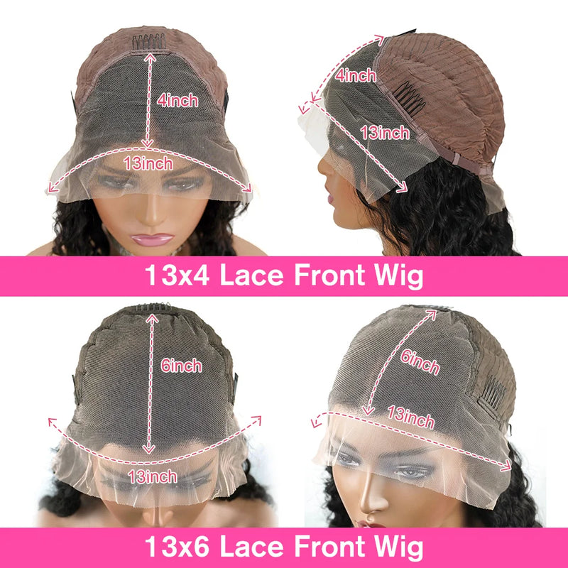 40 Inch Straight Lace Front Human Hair Wigs 200% Bone Straight 13x6 HD Lace Frontal Wig 100% Raw Human Hair Wigs for Women