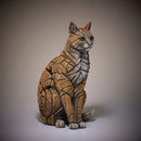 3D Cat Statue Resin Animal Sculpture Home Decor Accessories Sitting Cat Rupture Figurine Modern Art Crafts Collection Ornaments