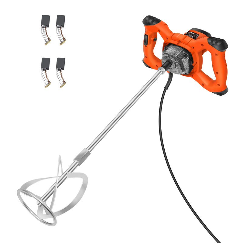 Handheld Paint Concrete Mixer Machine Paddle Mixer Adjustable 6 Speed Stirrer Electric Mix Stirring Tool M14 Mixing Rod 2600W
