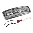 Raptor Style Front Mesh Hood Grille Grill Fit for Ford F150 2004-2008 With LED