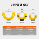 SucceBuy Strut Spring Compressor Macpherson Strut Spring Compressor Kit Interchangeable Fork Strut Coil Extractor Remover Tool