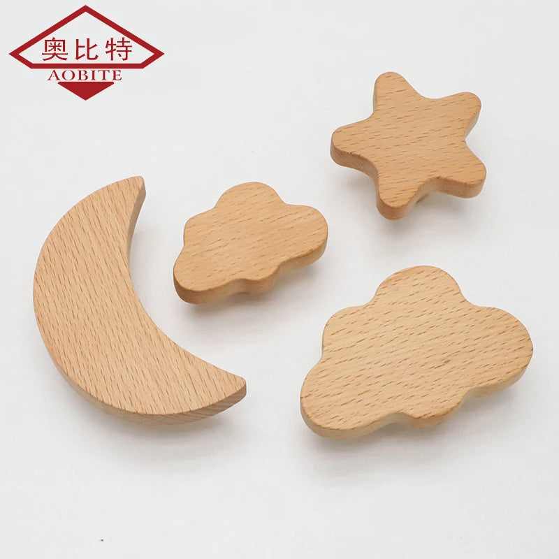 AOBT Wooden Dressers Closet Wardrobe Handles Dresser Knobs Round Rattan Furniture Handles Handmade Kitchen Cupboard Drawer Knobs