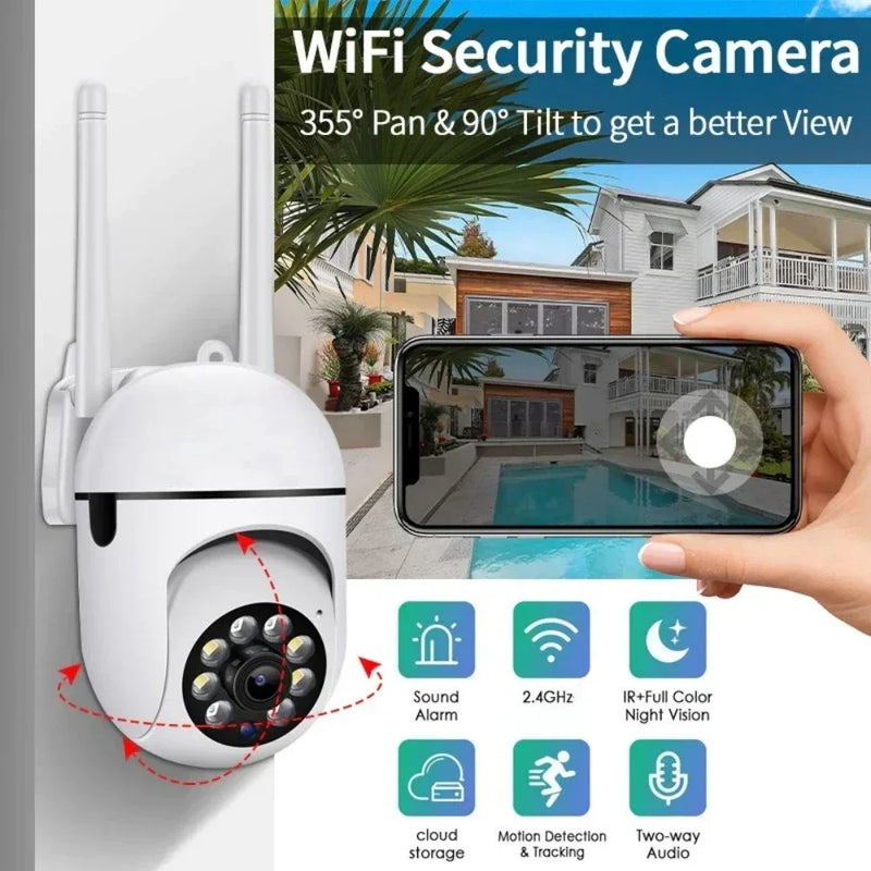 5MP Wifi Wireless Security Monitor Cameras Color Night Vision Outdoor Waterproof Cam Smart Home CCTV indoor Surveillance Camera