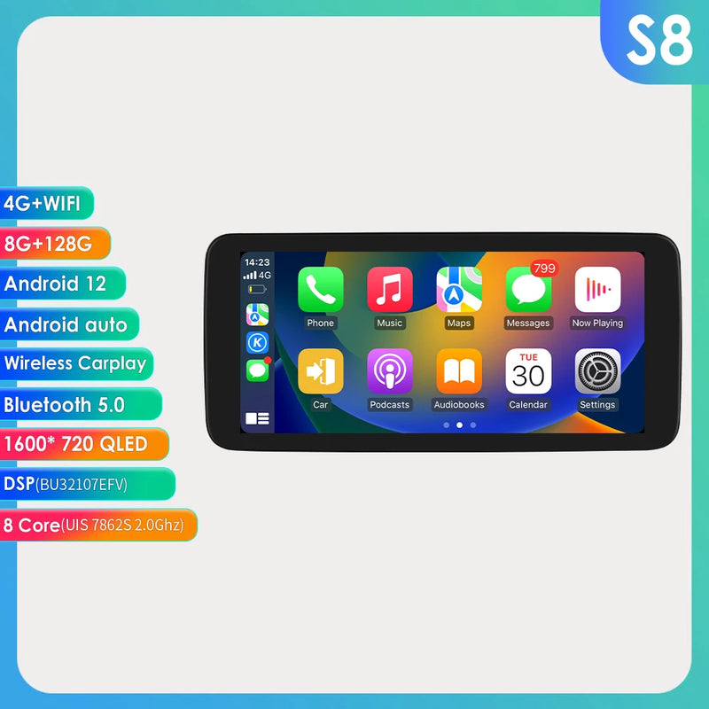 2din Android 13 Auto Car radio Universal Multimedia Video Player GPS Navi Audio Stereo  4G WIFI Carplay Screen Head Unit SWC FM