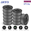 JAYO 3D Filament Printer PLA PLUS/PLA /PETG/PLA+2.0/ABS/TPU 1.75mm 10Rolls for FDM 100%No bubbel 3D Printer Materials DIY Gift