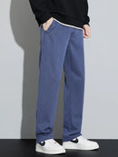 4 Colors New Straight Men's Pants Baggy Casual Lyocell Comfortable Stretch Trousers Male Wide Fashion Korean Pants Streetwear