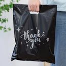 100PCS Gift Packaging Bags 6 Size Gratitude Handbags Thank you Plastic Shopping Tote Bags Wedding Birthday Bag Flat Pockets