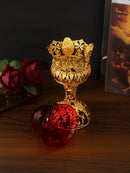 Grenzüberschreitende Heißware Metall rot Glasschale Kerzentasse Europäischer Stil Ornament Kerzenhalter