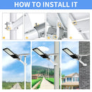 High Power Solar Street Super Bright Light 300W with Aluminum  Solar Panel with Remote Control  Oudoor Garden Solar Wall Lamp