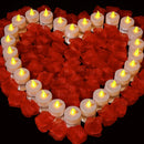 Flameless Flickering LED Tea Lights with Timer 6 Hours On & 18 Hours Off in 24Hours Cycle Automatically LED Votive Candles Light