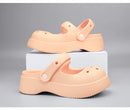 STRONGSHEN Women Summer Platform Clogs Sandal Outdoor Non-slip EVA Mary Jane Hole Shoes Beach Slippers Women's Sandalias Muje